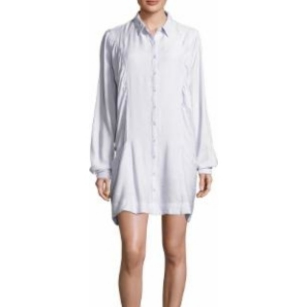 Free people‎ fade away collared shirt dress XS